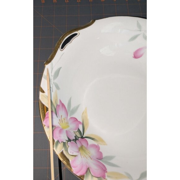 Noritake Azalea Porcelain 2 Bowls open Handles green M mark - Picture 14 of 16